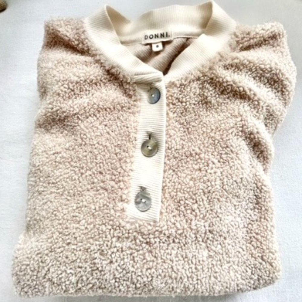 Donni Sherpa Henley Sweatshirt
